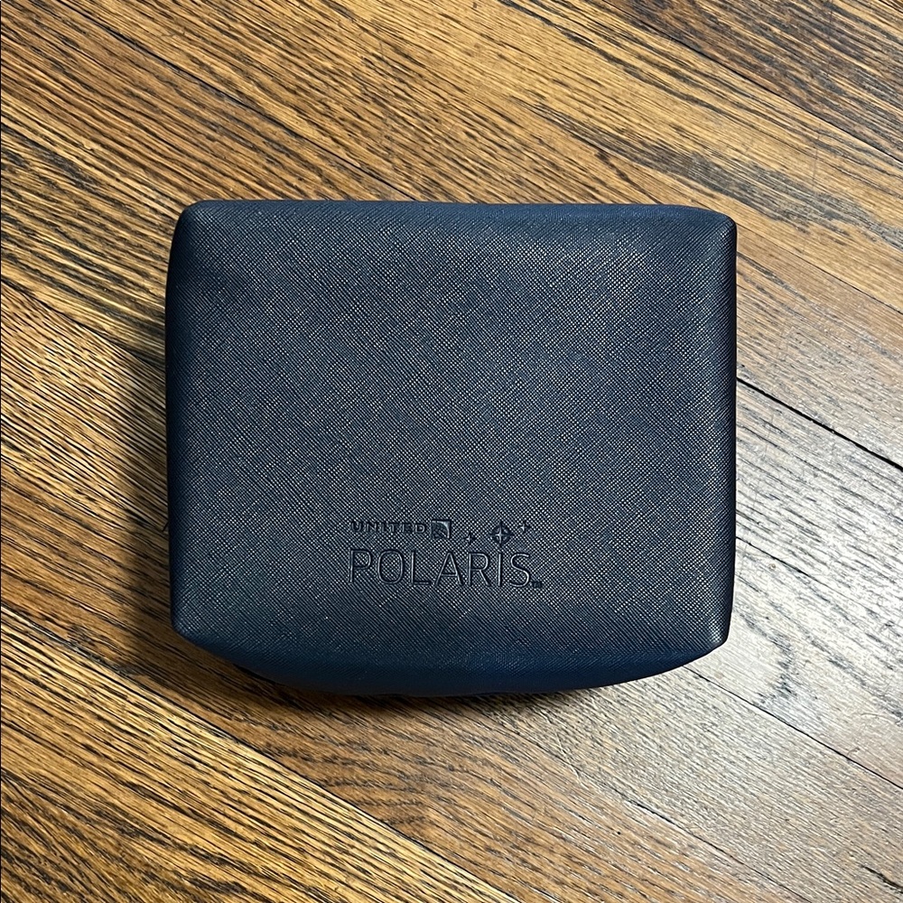 United POLARIS first class toiletry bag